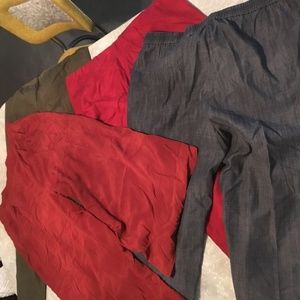 Lot of Eileen Fisher Pants Lg